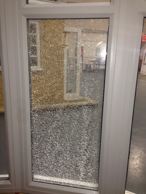 Boarding up glazing film