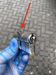 Cylinder Misalignment with Gloved Hand